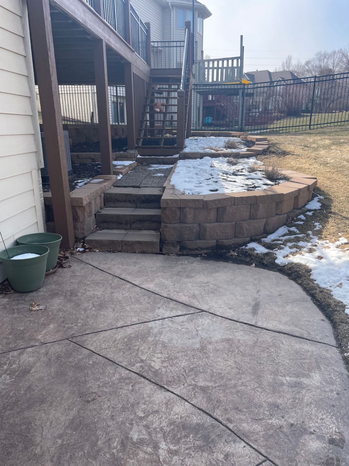 Outdoor Oasis Concrete Patio Transformation Omaha Landscaping