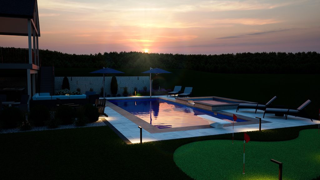 pool rendering photo